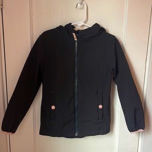 Girls Fleece Lined Coat Jacket Black Cat & Jack XS 4/5
